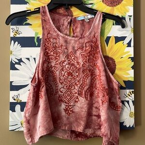 Pretty Rayon Cecico crop shirt M